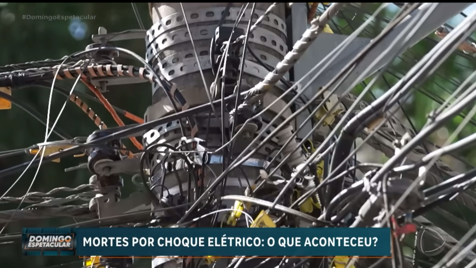 SINDICEL participa do Domingo Espetacular e alerta sobre os riscos dos fios clandestinos após morte de criança em Goiás