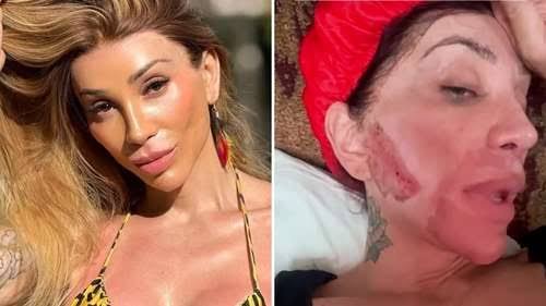 Profissional de saúde aplicando ácido hialurônico